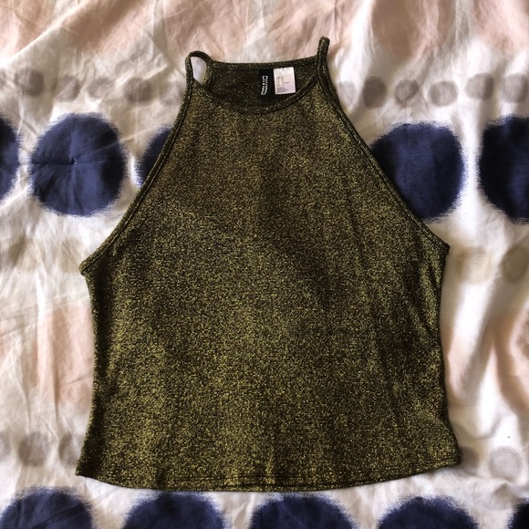 H&M Tops - ✨Gold Crop Top✨